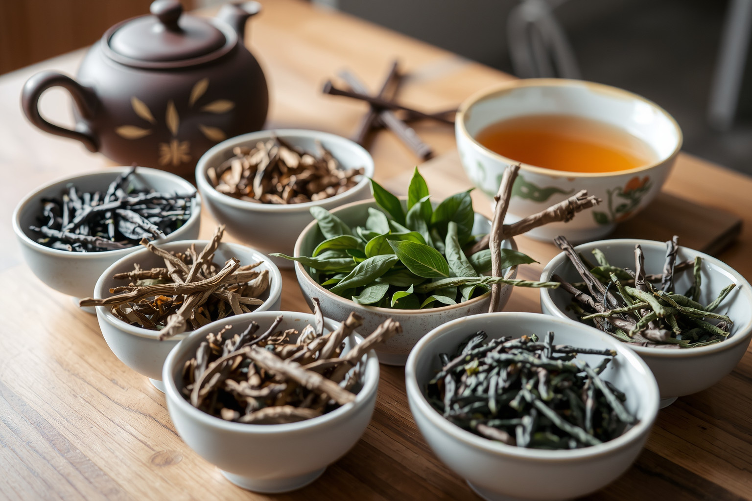 A kukicha tea különleges száraiból készül, enyhe ízű.