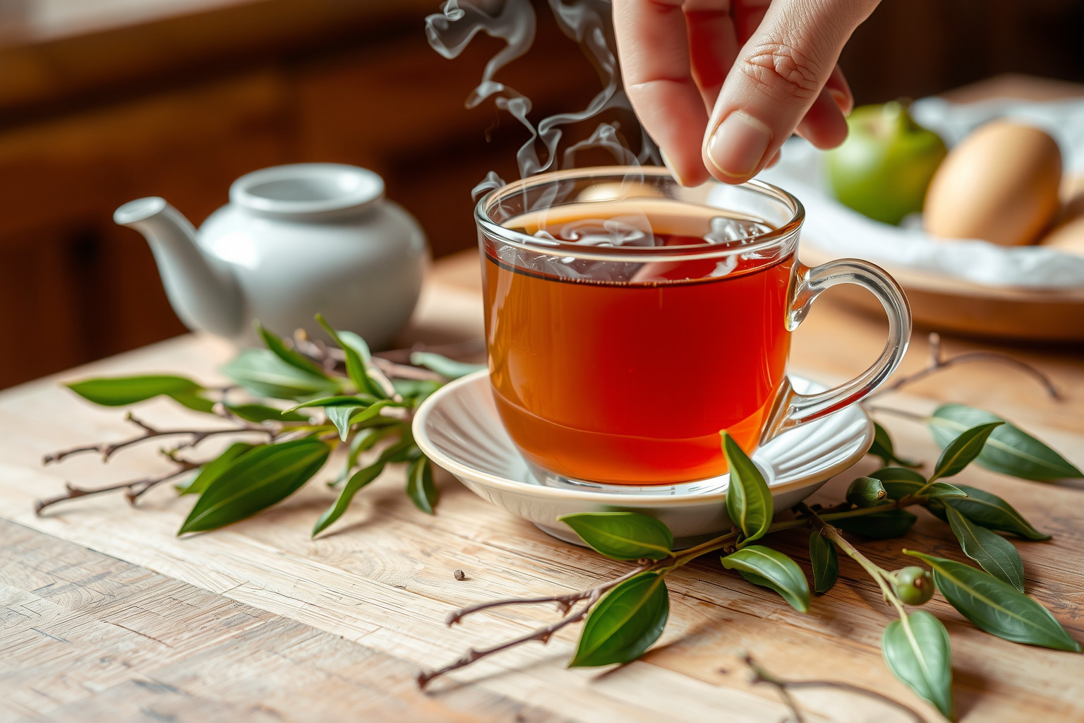 A kukicha tea nyugtatja a gyomrot és javítja az emésztést.