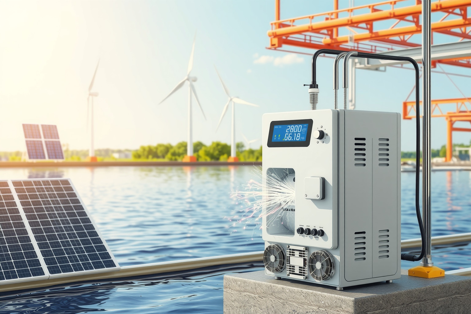 A megújuló energia növeli az elektrolízis hatékonyságát és fenntarthatóságát.