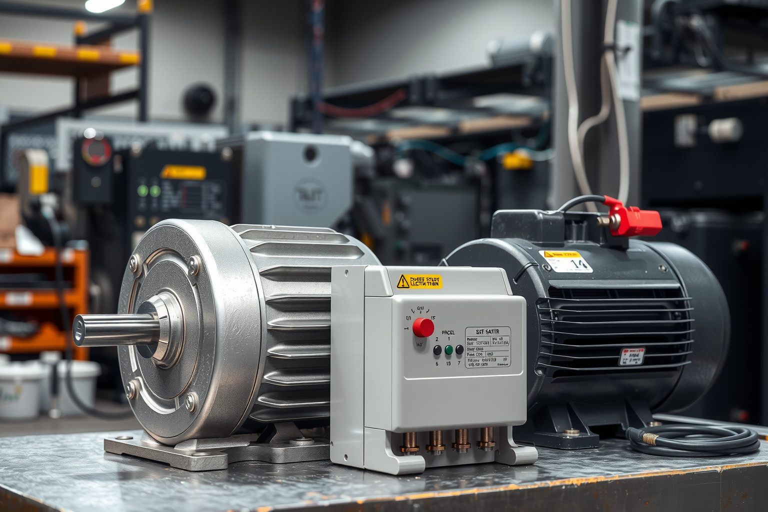 A lágyindító csökkenti az indítási áramlökést és mechanikai terhelést.