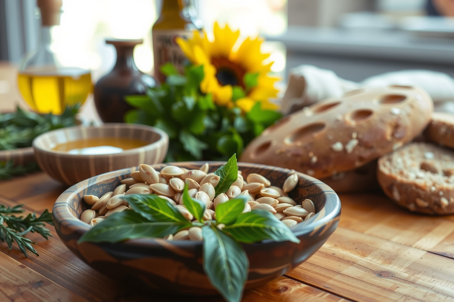 A napraforgómag gazdag E-vitaminban, ízesíti salátáidat.