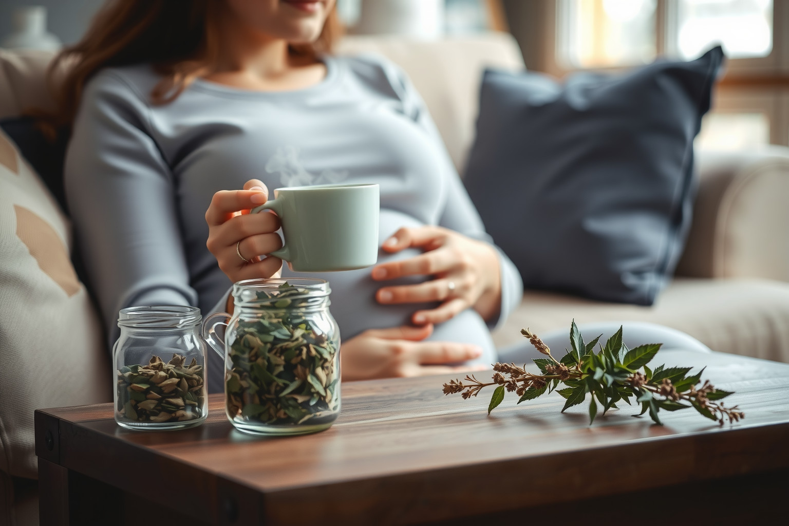 A palástfű tea enyhítheti a terhességi hányingert és fáradtságot.