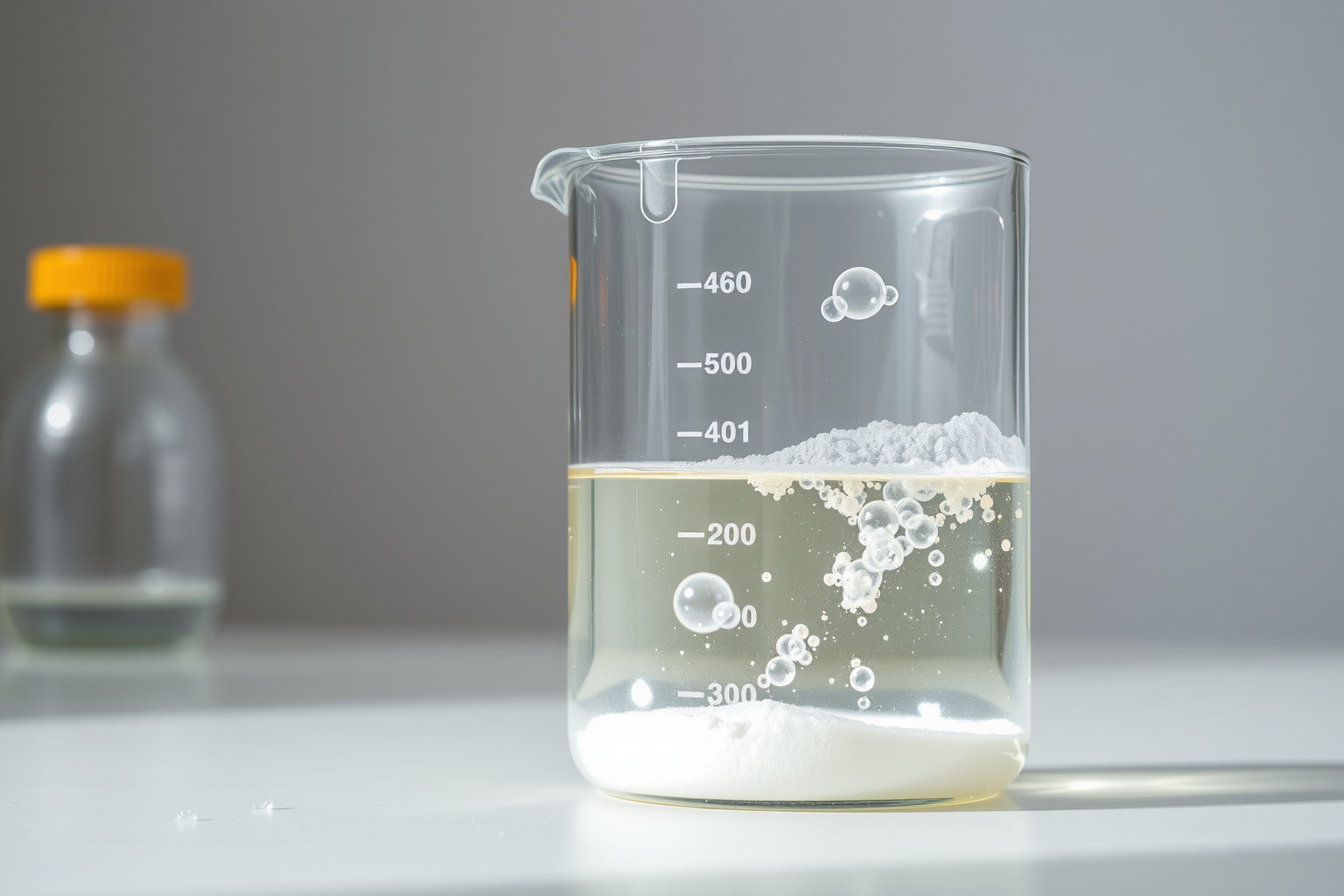 A szódabikarbóna és ecet reakciója CO2-gázt szabadít fel gyorsan.