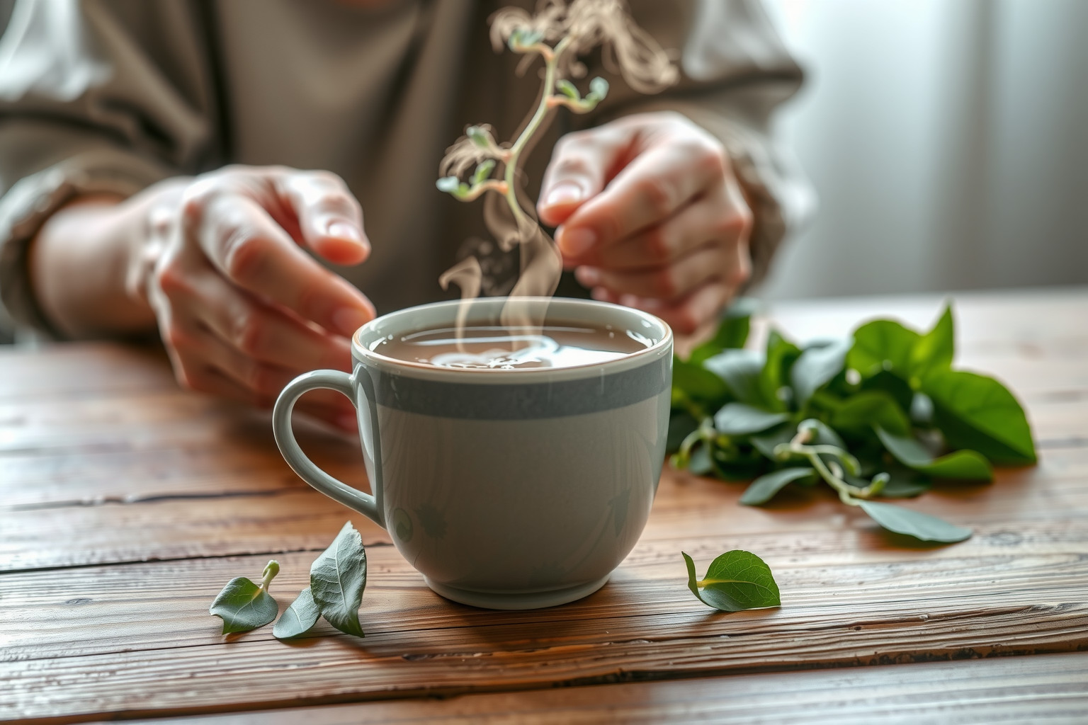 A tüdőfű tea segíti az idősek légzőrendszerének működését.