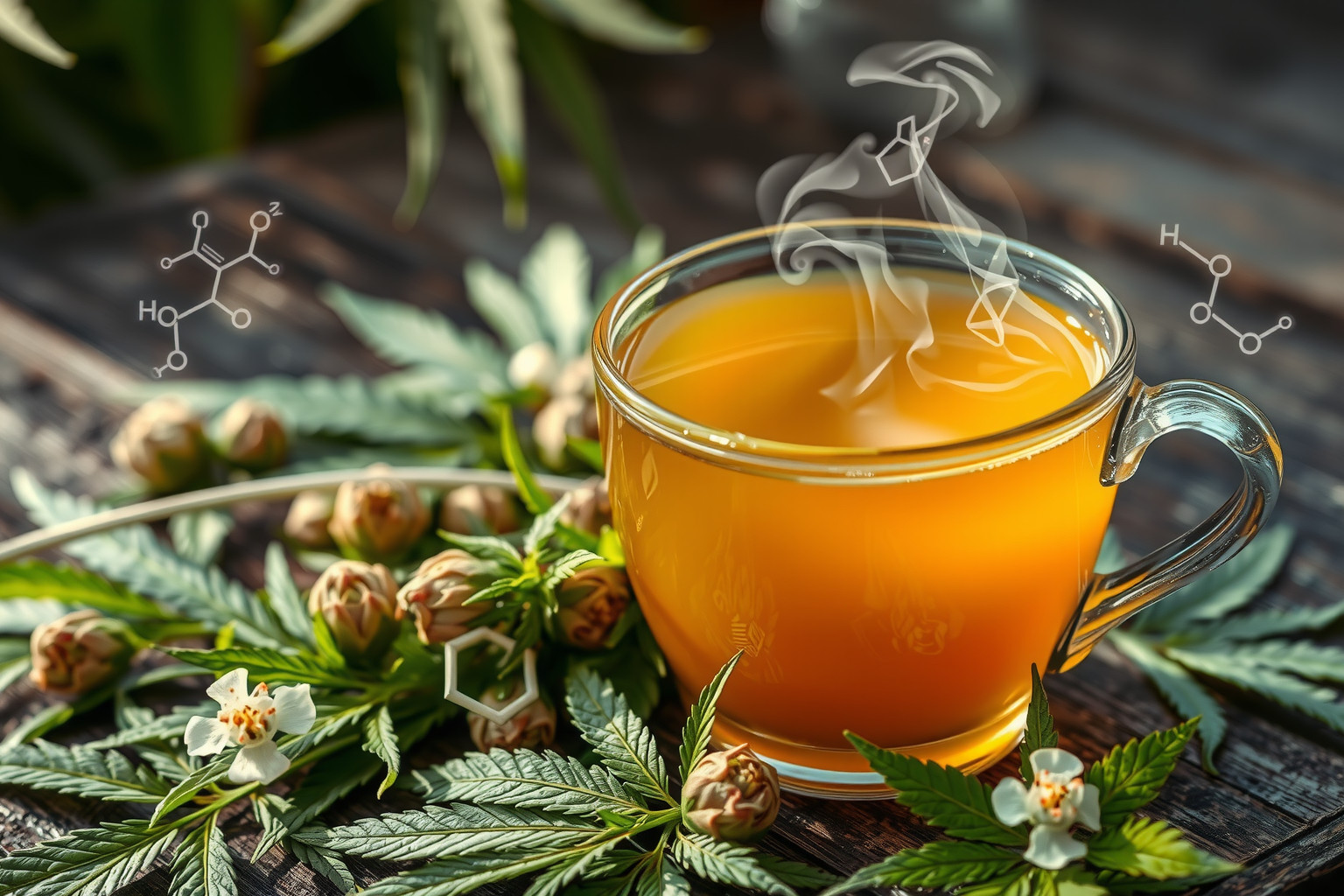 A vadkender tea kannabinoidjai természetes gyulladáscsökkentők.