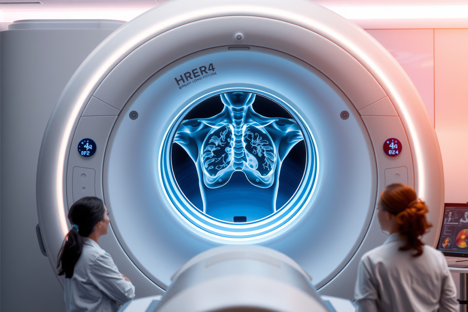 Az MRI pontosan meghatározza az emlődaganatok méretét és elhelyezkedését.