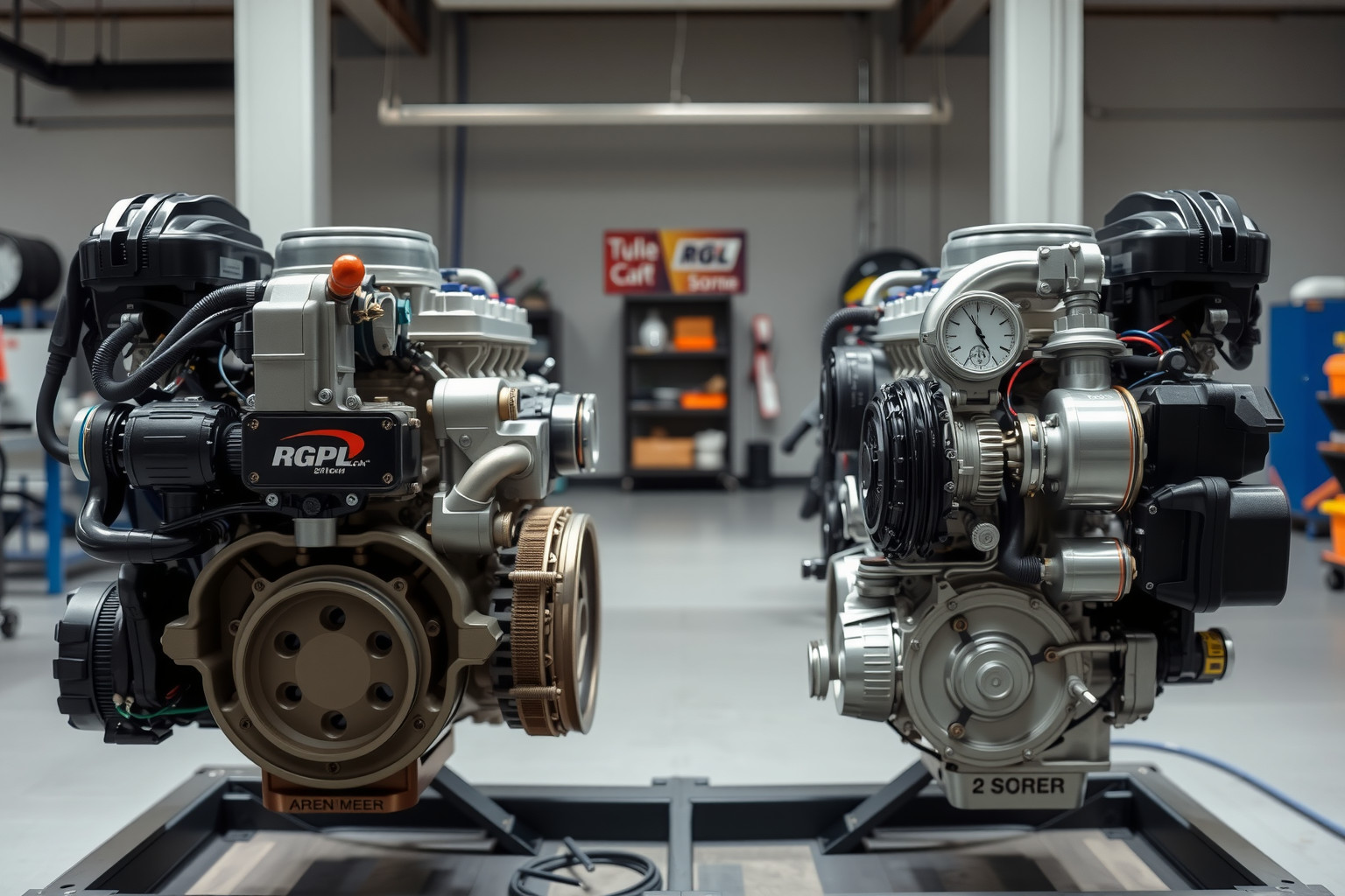 A boxer motor kiegyensúlyozottabb, kevesebb vibrációval működik.