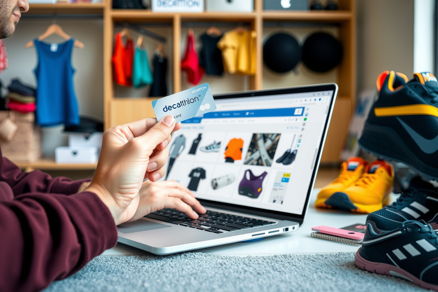 Online vásárláskor a Decathlon kártya automatikusan érvényesíti kedvezményeidet.