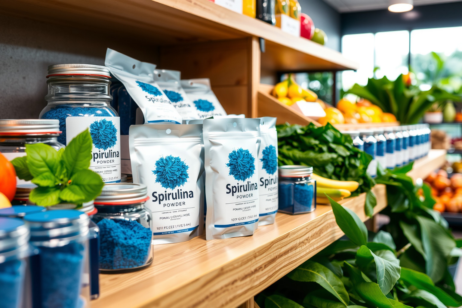Kék spirulina port bio- és egészséges élelmiszerboltokban vásárolhat.
