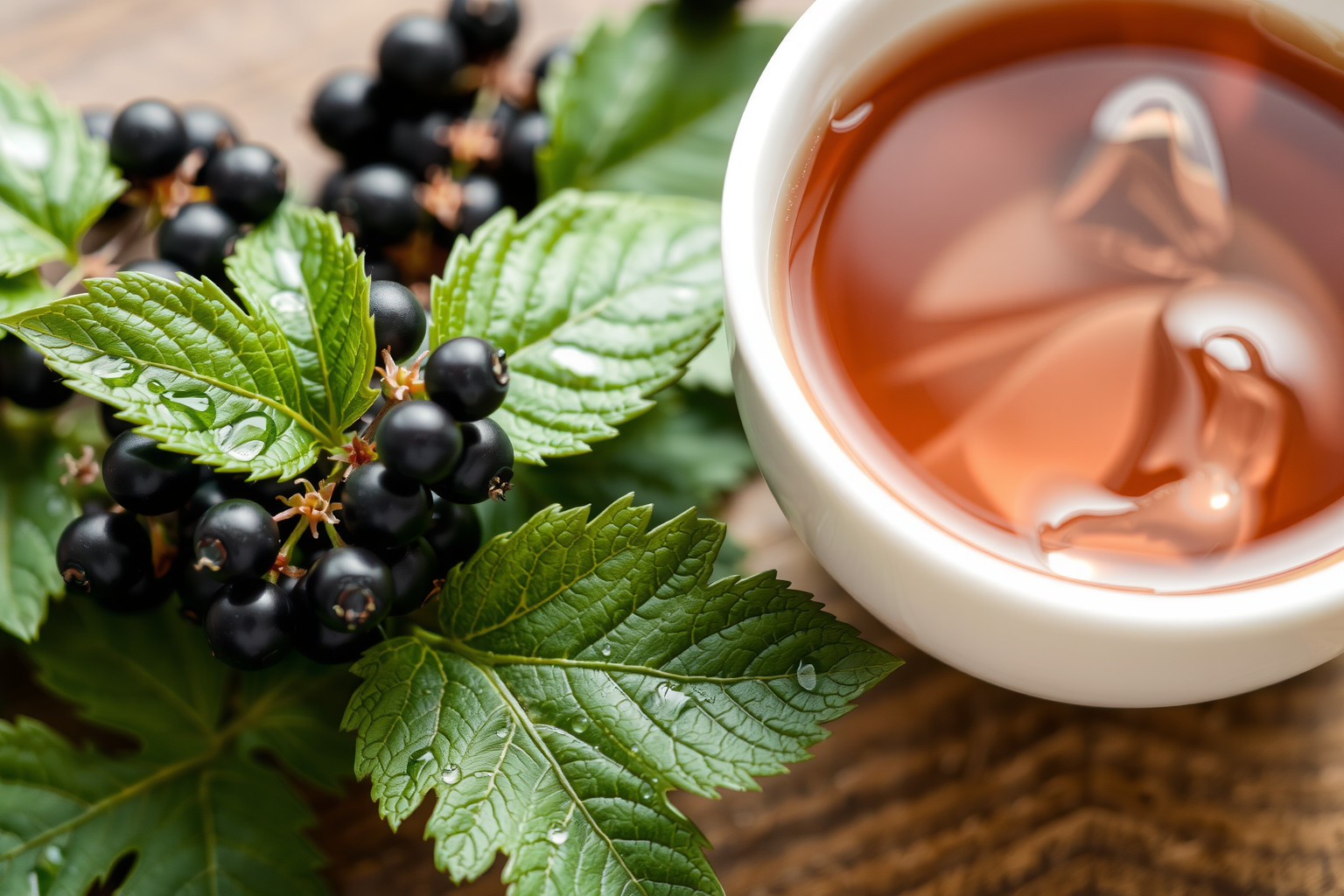 A feketeribizli levél tea fokozza a vizeletürítést, tisztítja.