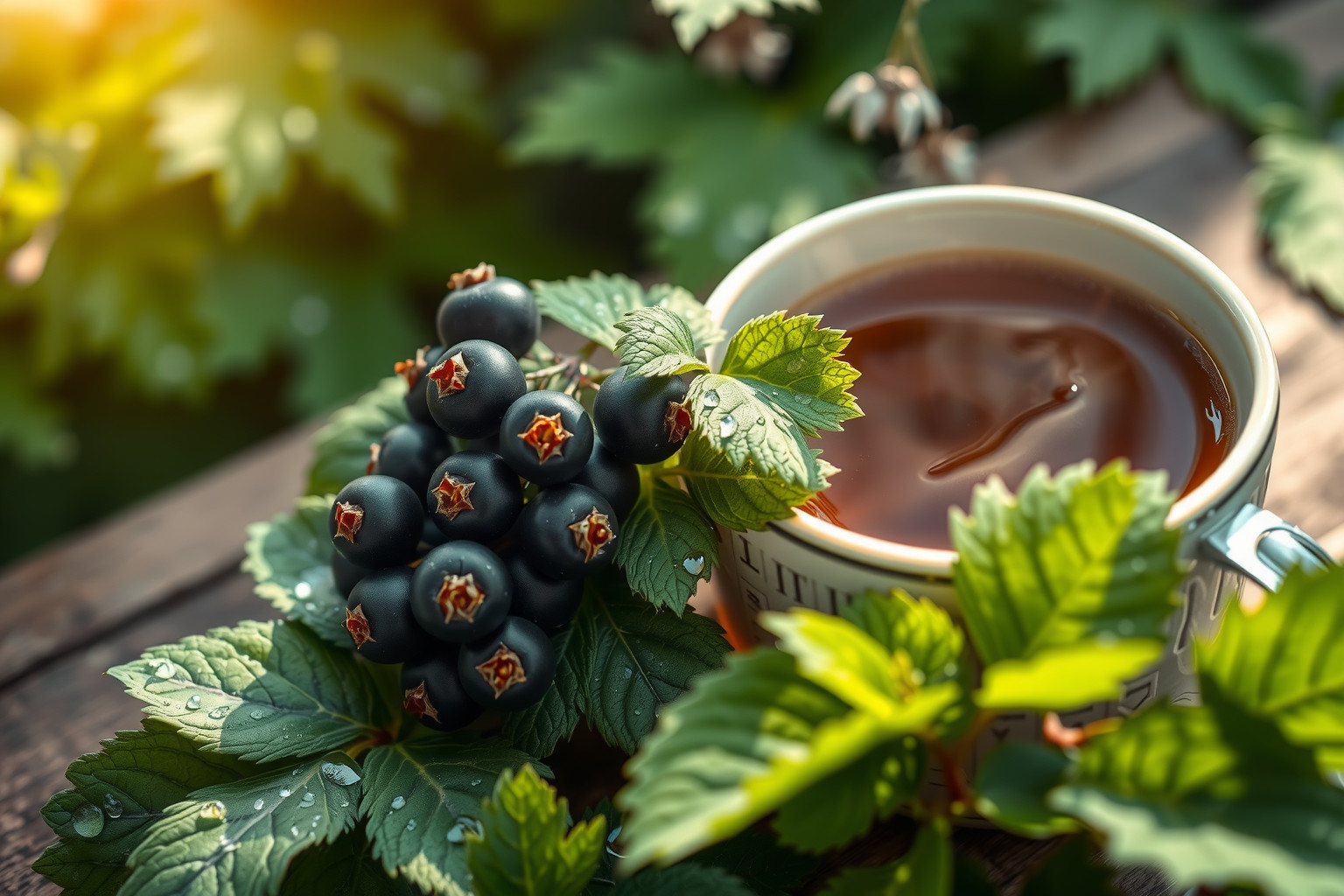 A feketeribizli levél tea segíti az immunrendszer természetes erősítését.