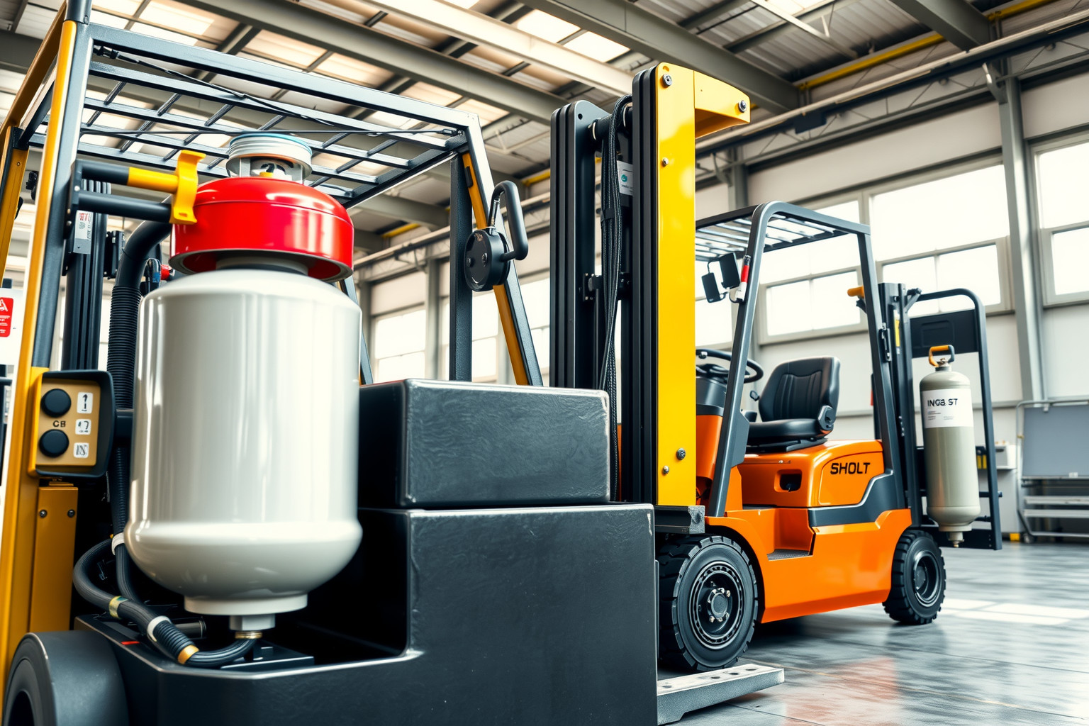 Az LPG és CNG targonca üzemanyagok eltérő tárolási igényűek.