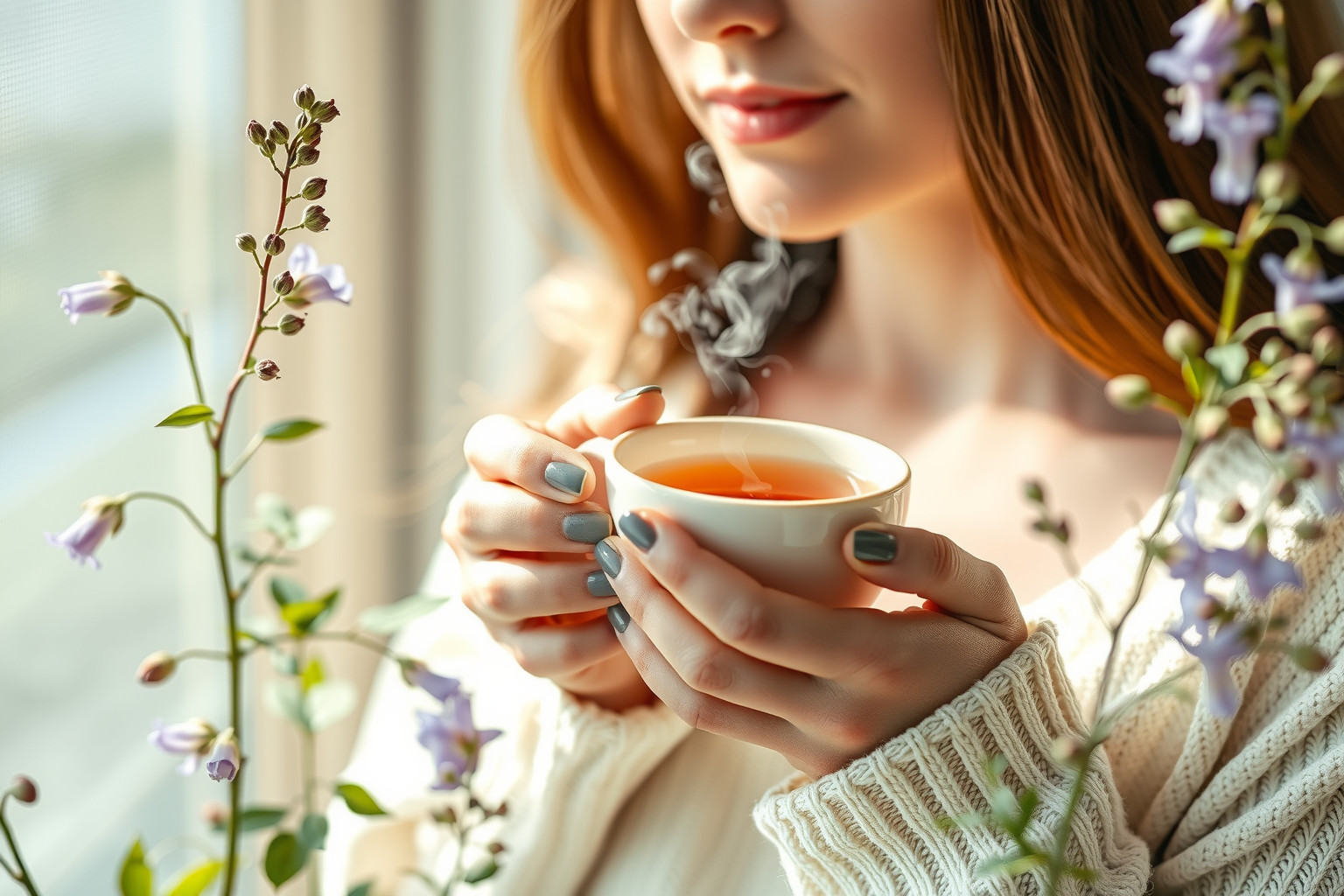 A gyújtóványfű tea csökkenti a menstruációs görcsöket és menopauza tüneteit.