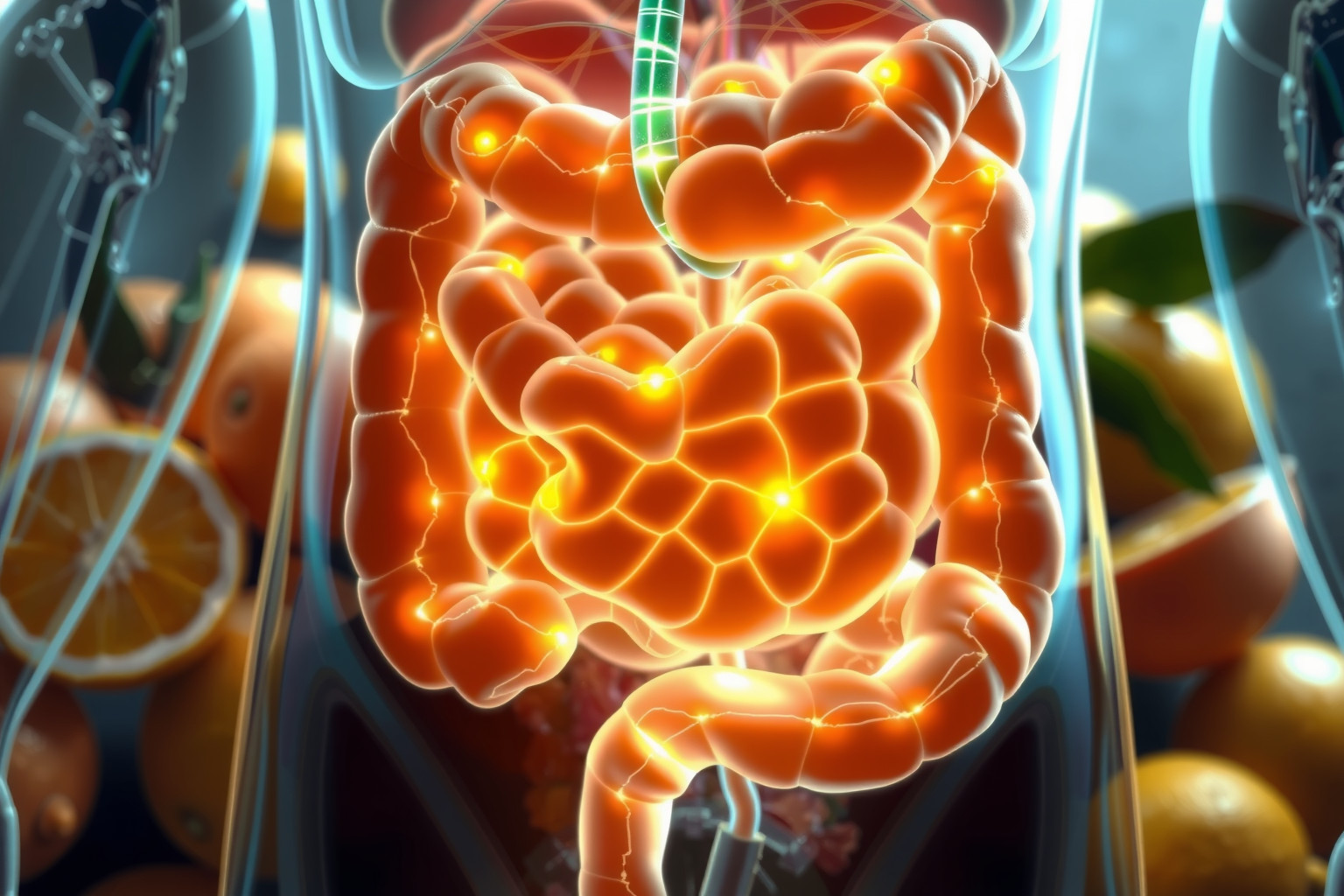 A heszperidin főként a bélflóra hatására szívódik fel és metabolizálódik.