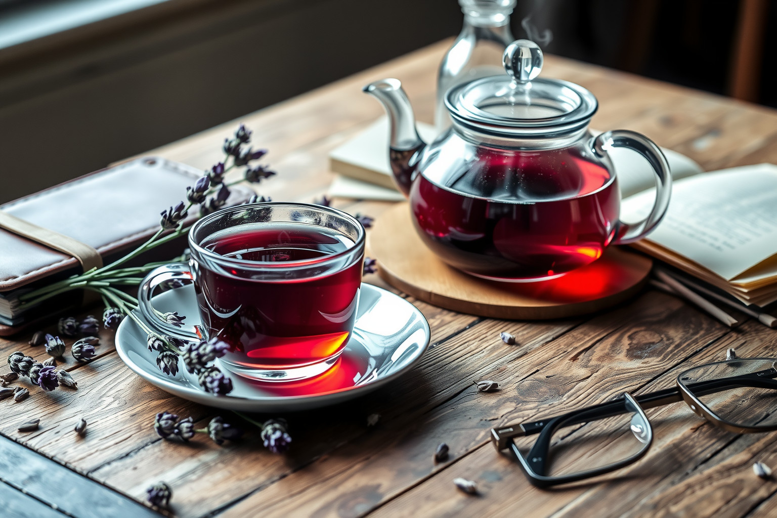 A levendula tea csökkenti a stresszt és javítja a hangulatot.