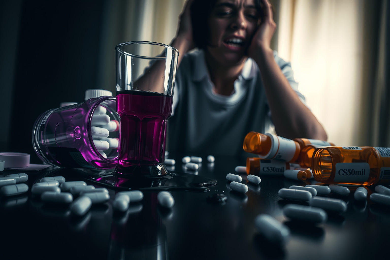 A purple drank hosszú távú használata súlyos függőséget okoz.