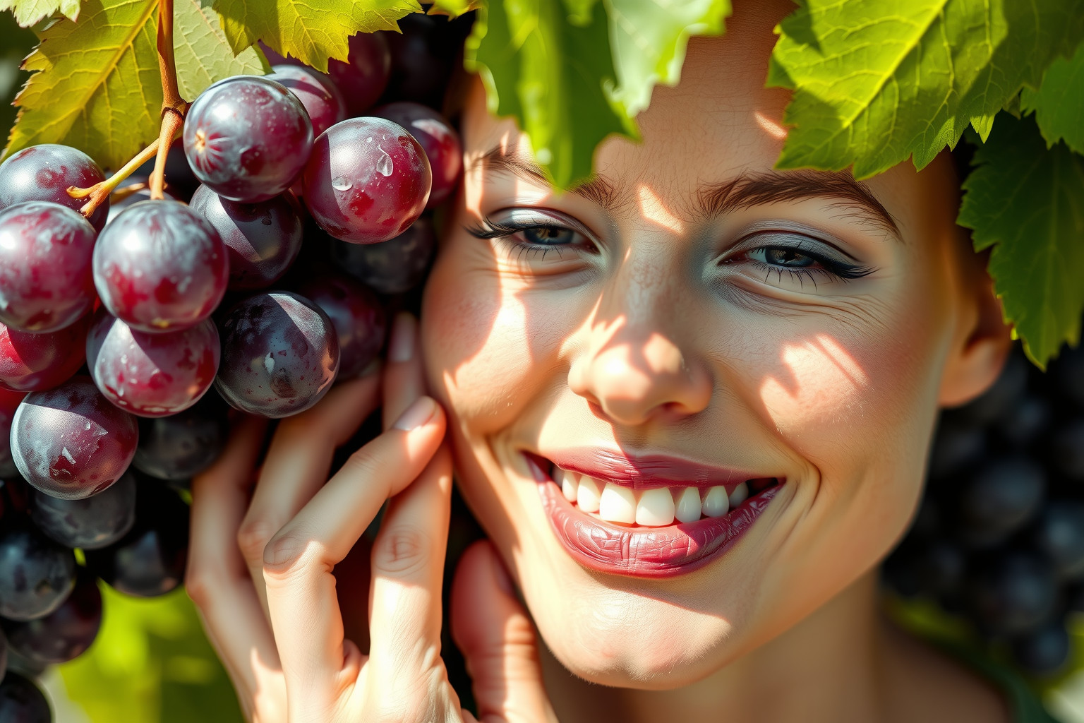A szőlőhéj antioxidánsai lassítják a bőr öregedését és védenek.