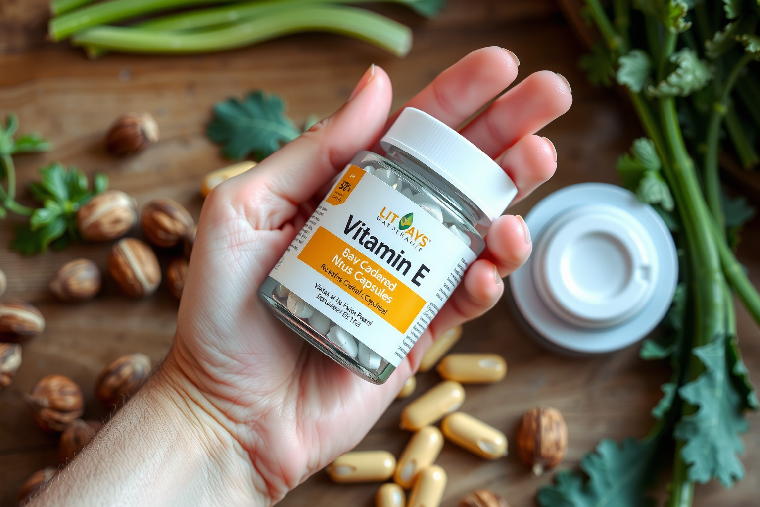 Az E-vitamin hiányát antioxidánsokban gazdag ételekkel kezeljük.