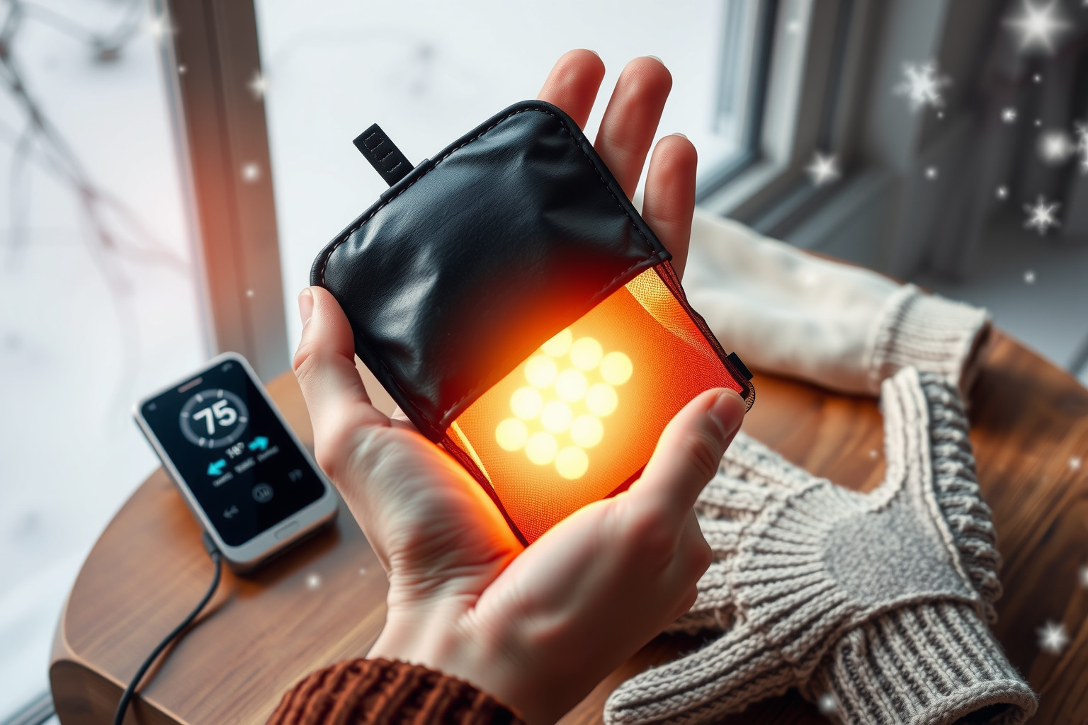 Az elektromos kézmelegítők töltése 30 perc, használat 4 óra.
