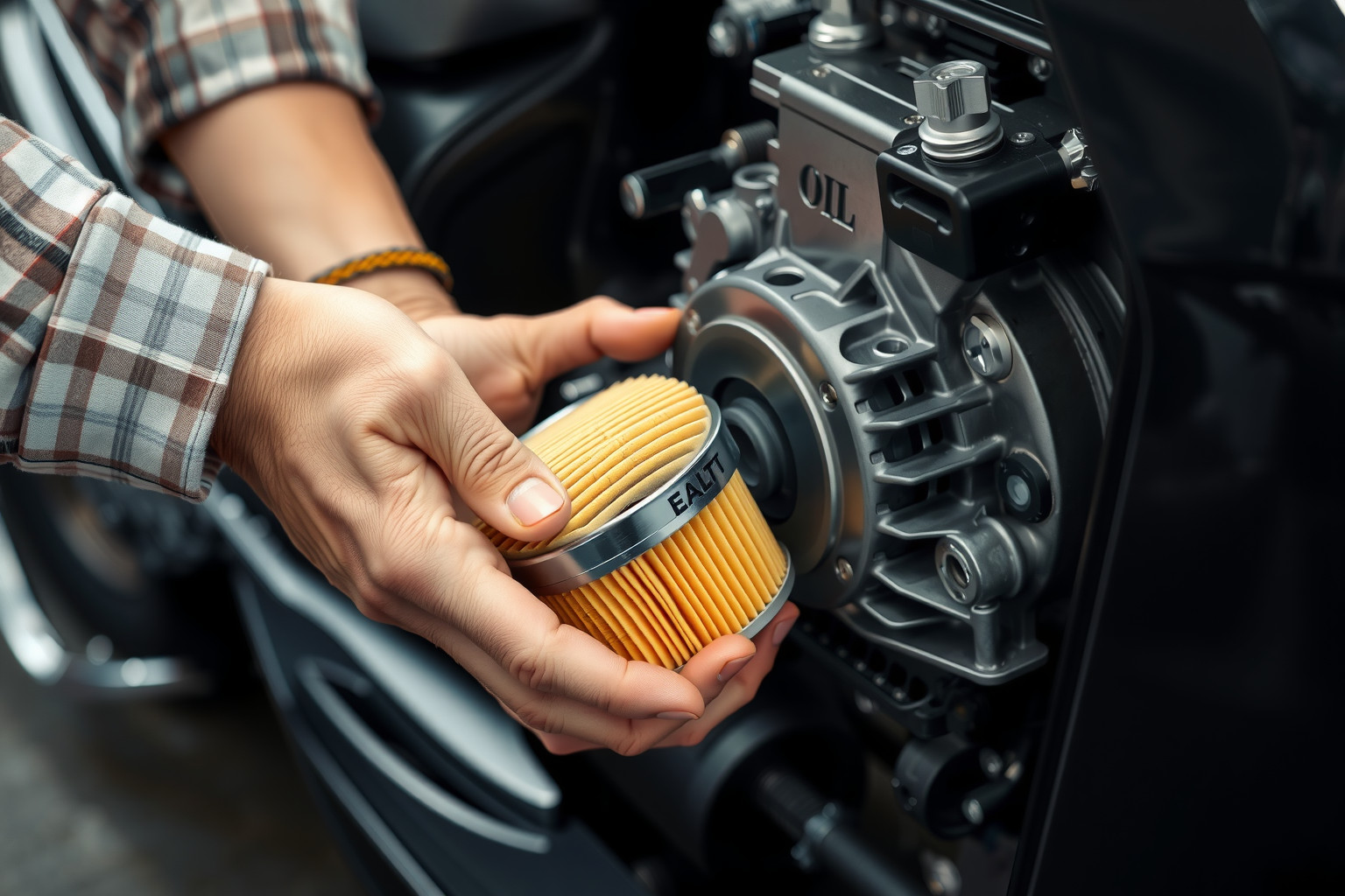 Az olajszűrő tisztán tartja az olajáramot és motorvédelem.