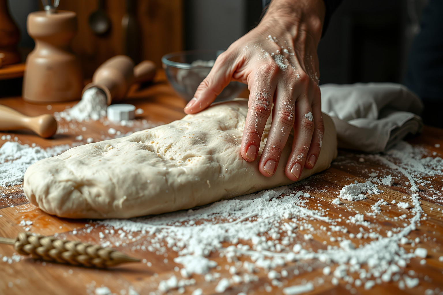 A durumliszt ropogós, autentikus pizzatészta alapját képezi.