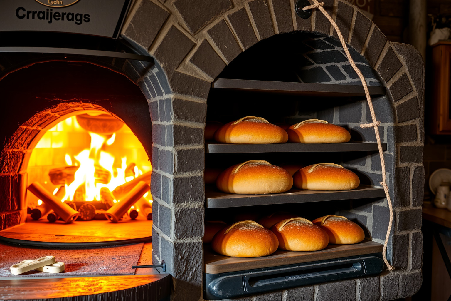 A fatüzelésű emeletes kemencék őrzik a tradicionális sütési ízeket.