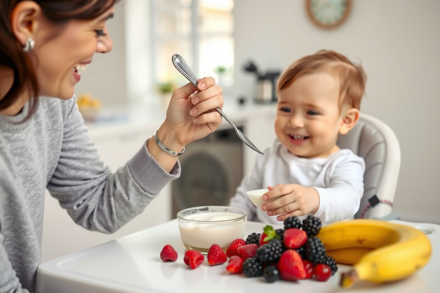 A joghurt 6 hónapos kortól támogatja a baba emésztését.