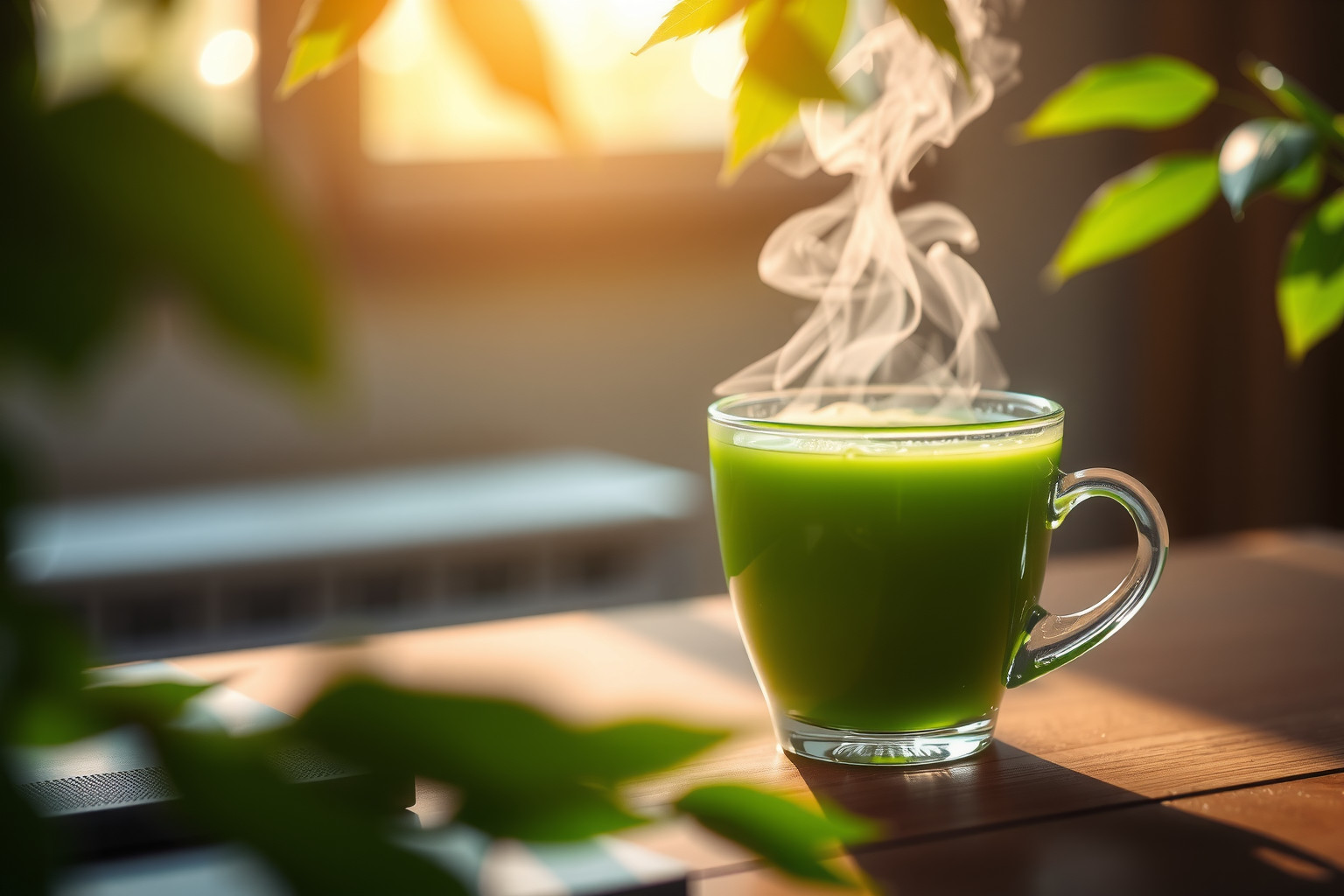 Az L-teanin a matcha teában elősegíti a stresszoldást.