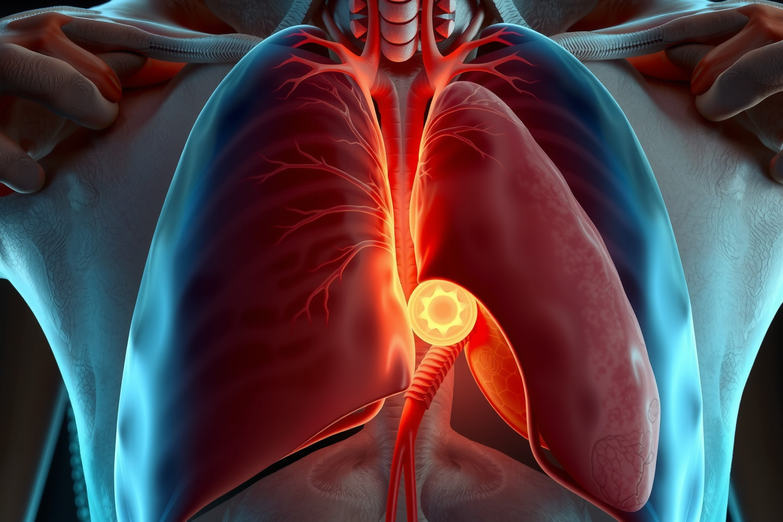 A pneumothorax légbuborék a mellhártya és tüdő között.