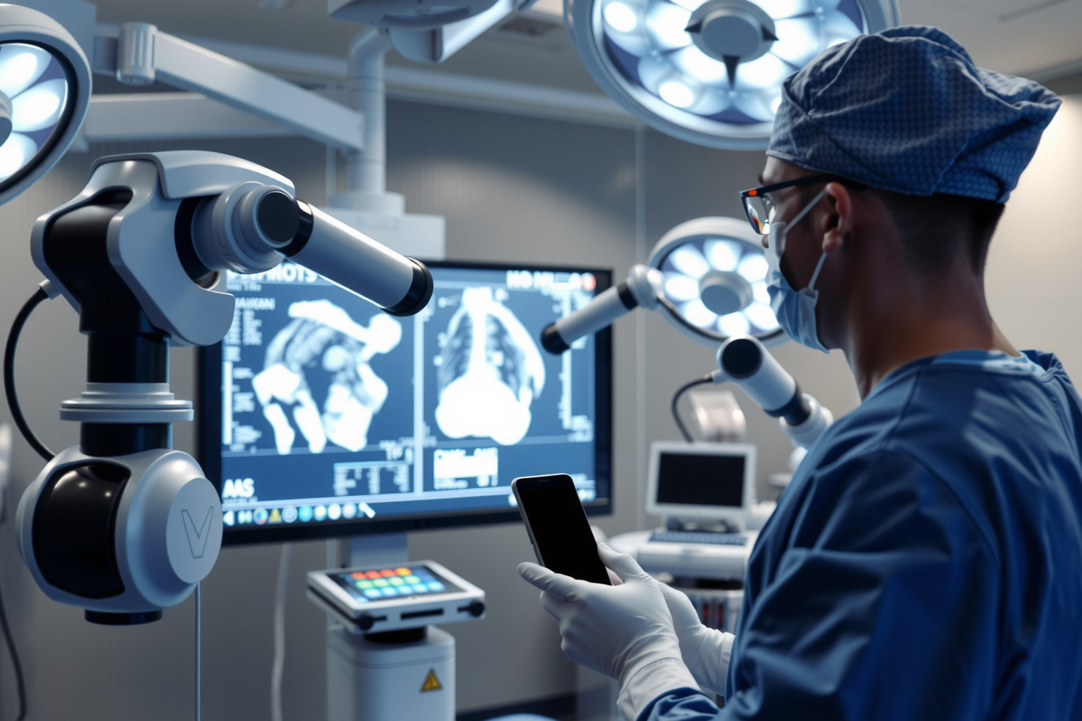 A távirányítás precíz sebészeti beavatkozásokat és gyors diagnosztikát tesz lehetővé.