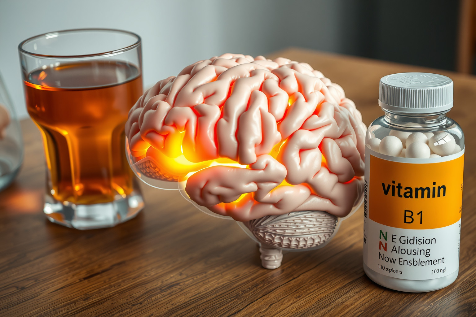 A Wernicke-Korsakoff szindróma tiaminhiány miatt alakul ki alkoholistáknál.
