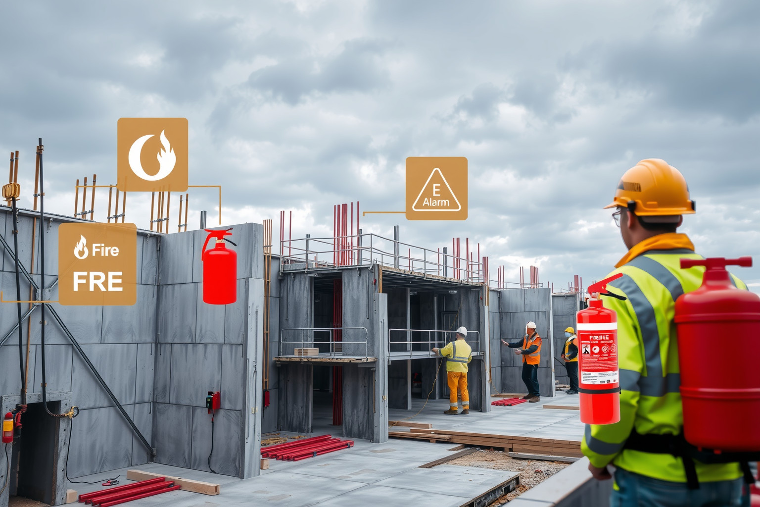 A csúszózsalus technológia tűzvédelmi kockázatai fokozott figyelmet igényelnek.