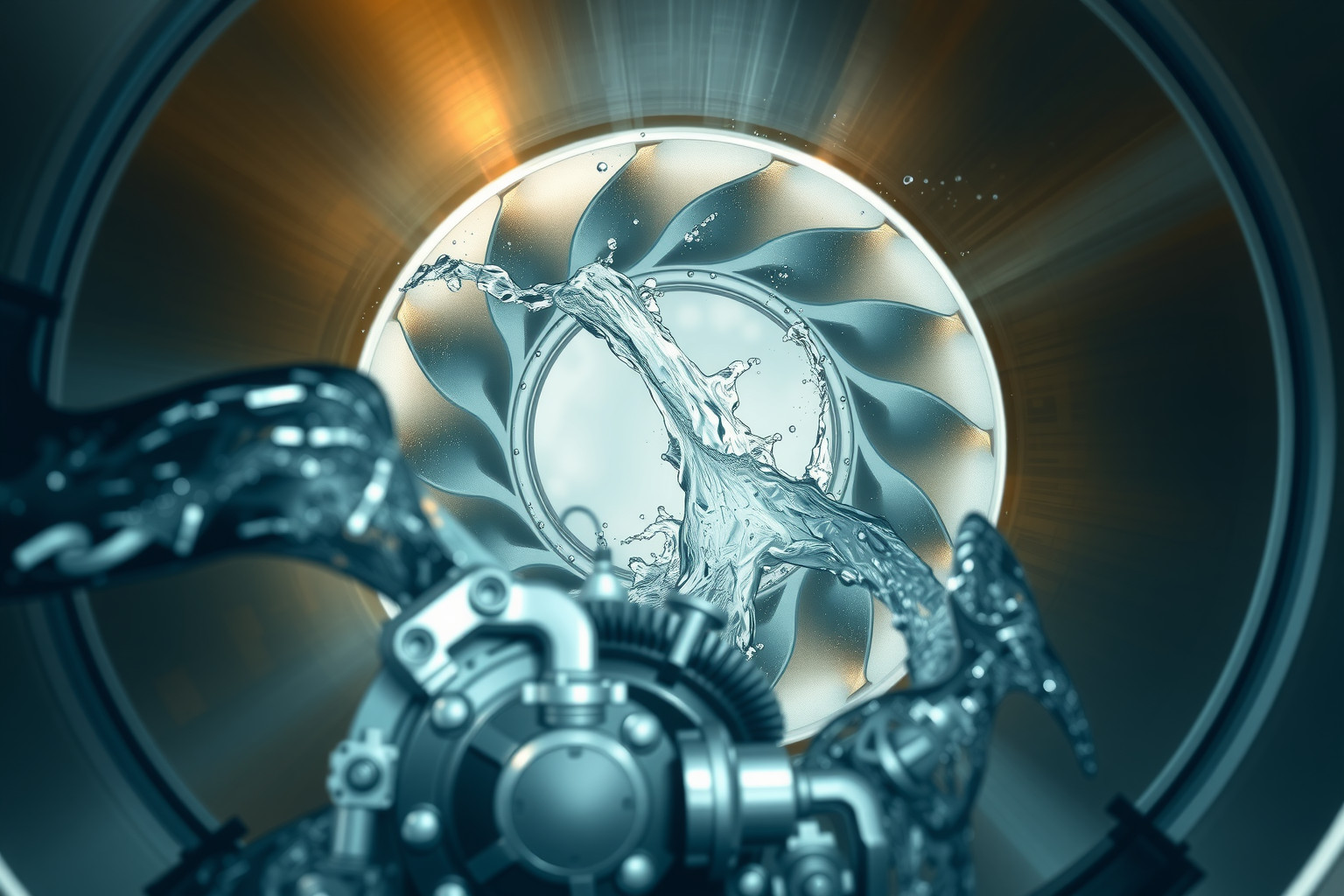 A diffúzor növeli az axiálszivattyú hatékonyságát áramláskiegyenlítéssel.