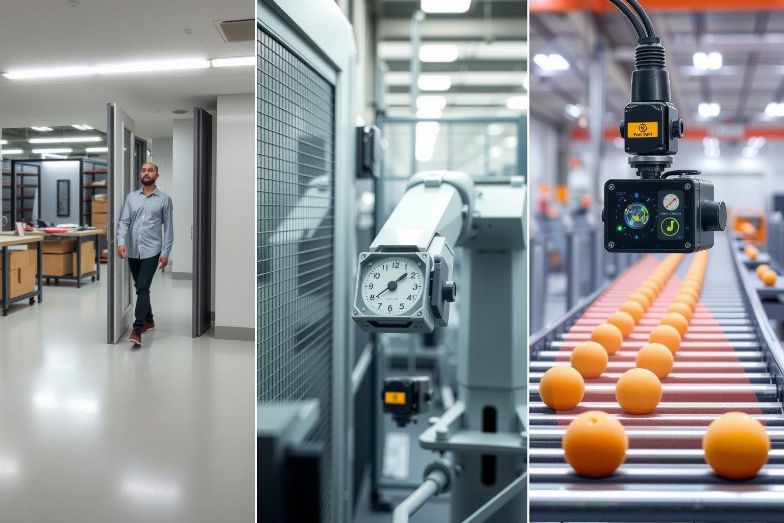 A szín-érzékelők segítik a minőségellenőrzést az ipari termelésben.