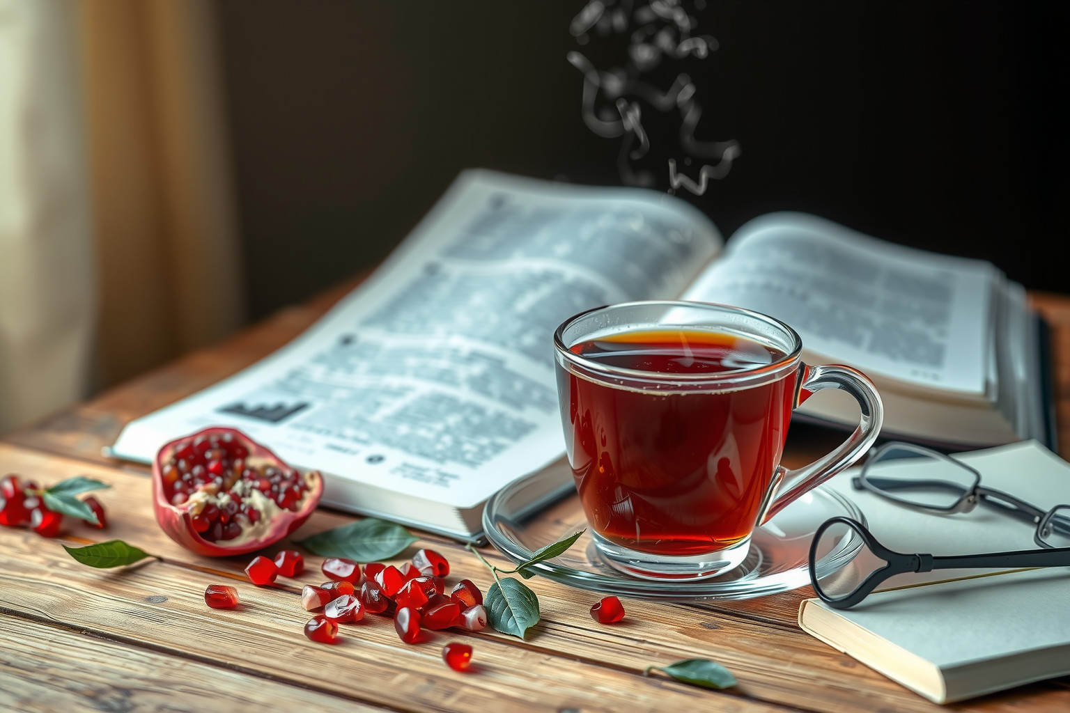 A gránátalma tea antioxidánsai fokozzák a memóriát és koncentrációt.