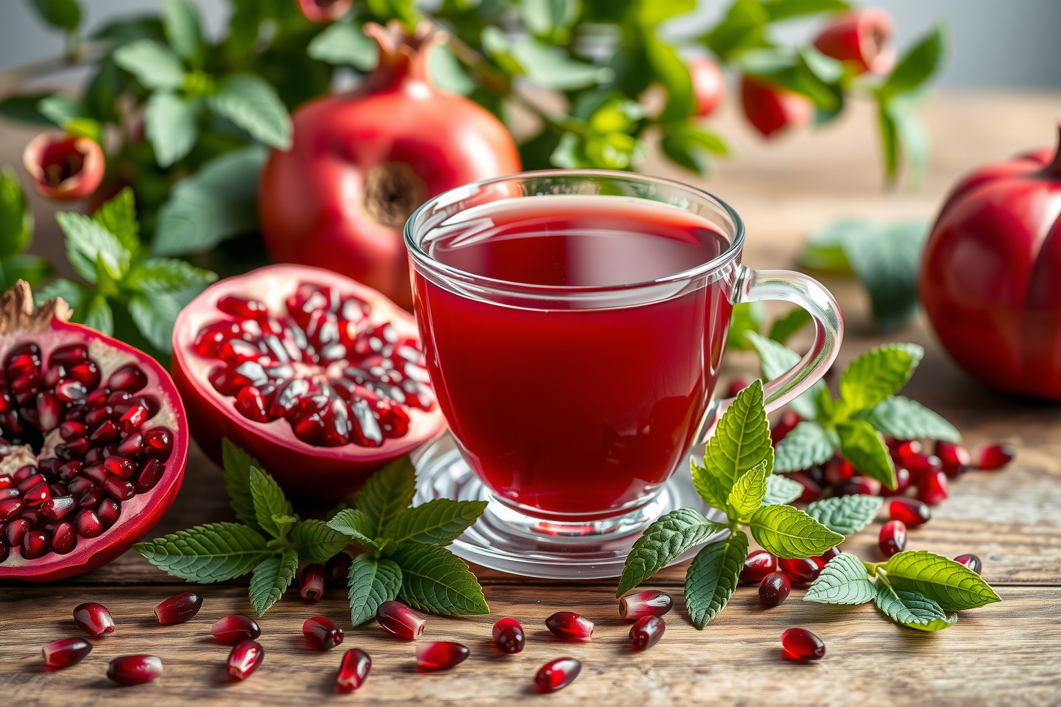 A gránátalma tea gazdag C-vitaminban és erős antioxidánsokban.