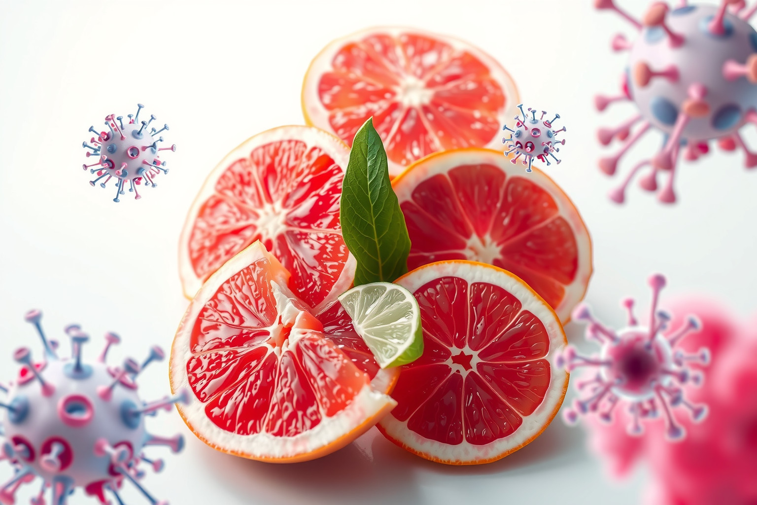 A grapefruitmag kivonat természetes antimikrobiális szer baktériumok ellen.