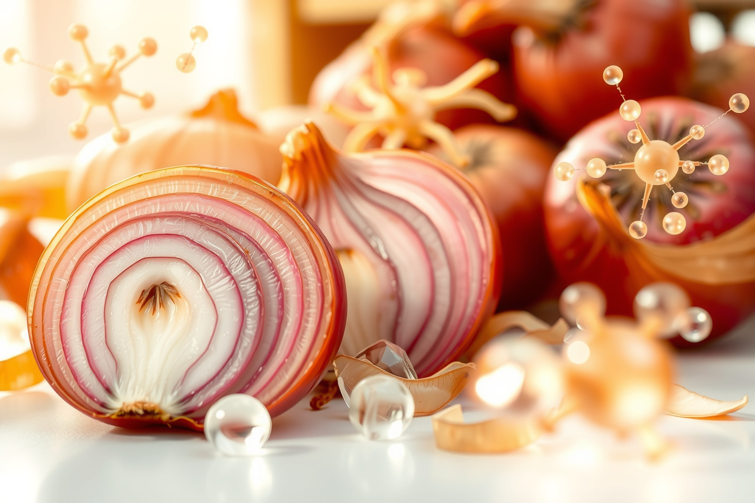 A hagyma antioxidánsai hatékonyan semlegesítik a szabad gyököket.