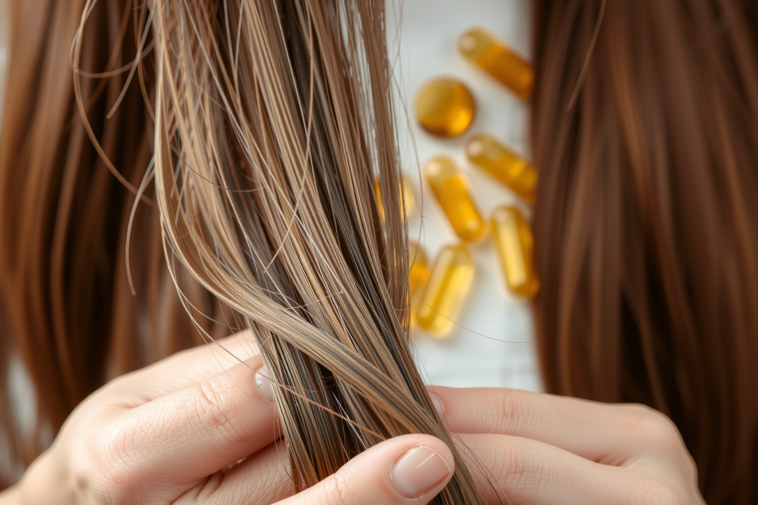 A halolaj kapszulák csökkenthetik a hajhullást és erősítik a hajszálakat.