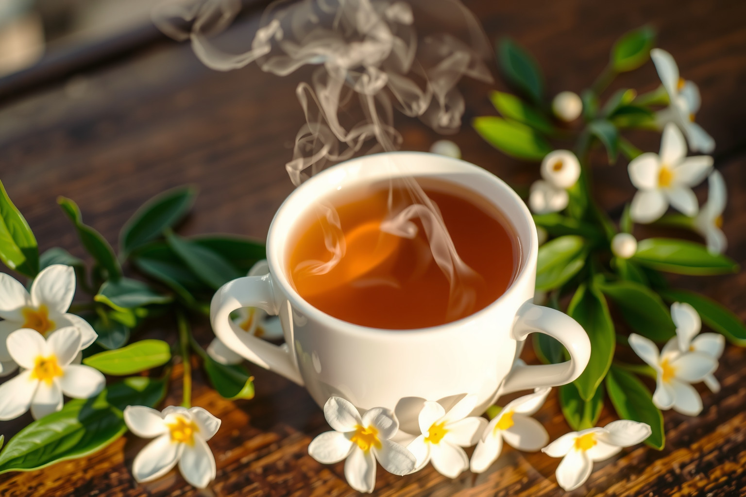 A jázmin tea segíti az emésztést és csökkenti a gyulladást.