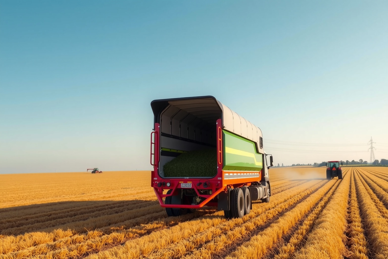 Az önkiürítő pótkocsik automatizálása növeli a gazdálkodás hatékonyságát.