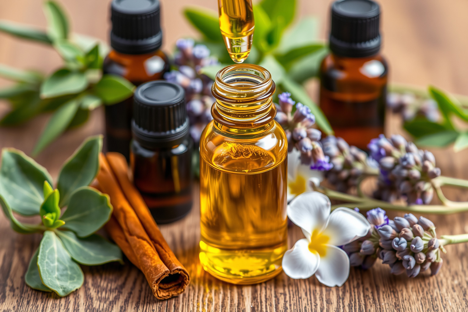 A kassziaolaj más illóolajokkal együtt fokozza gyógyhatását.