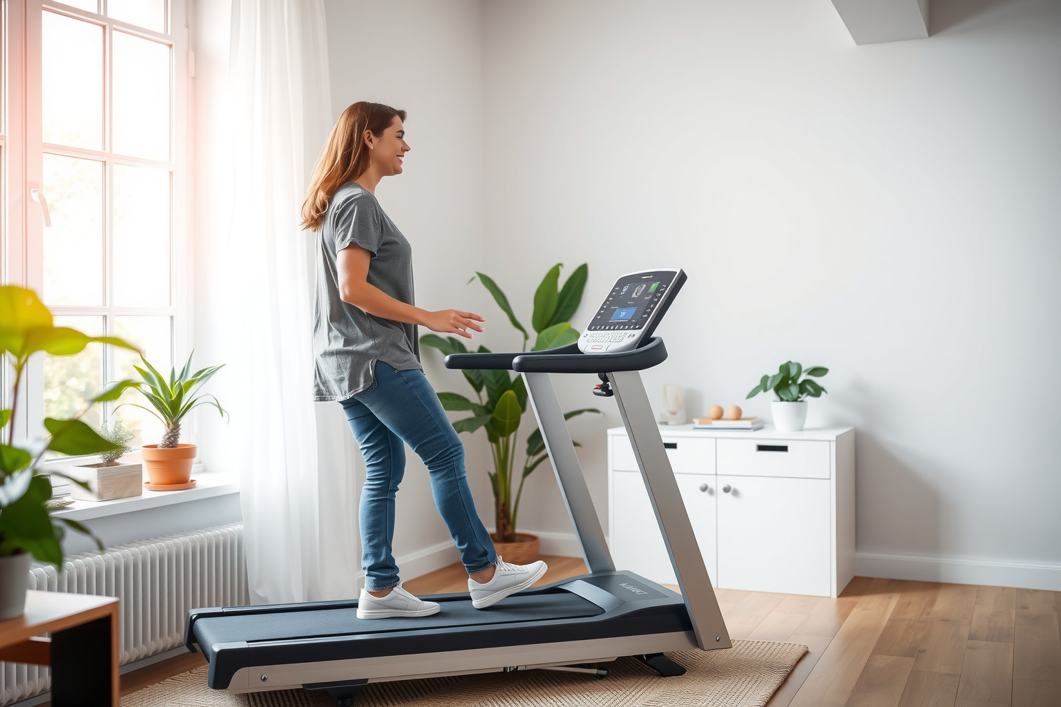 A mini futógép rendszeres használata javítja a hangulatot.