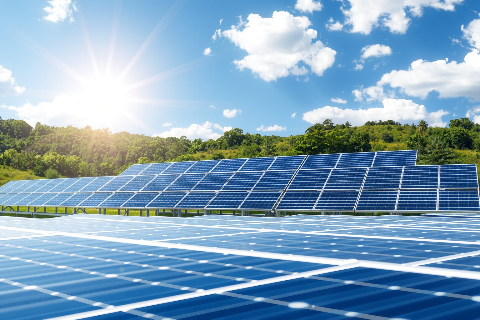 A monokristályos napelemek növelik a megújuló energia hatékonyságát.