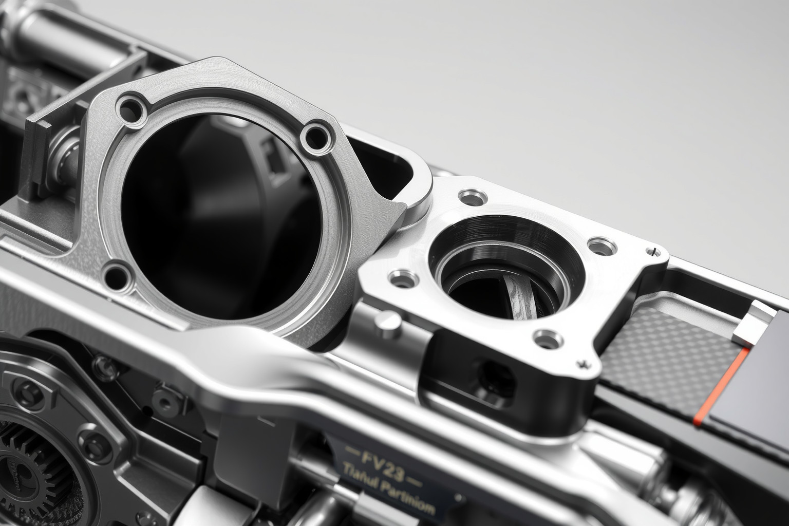 Az F1 sebességváltóház titánötvözetből készül a maximális szilárdságért.