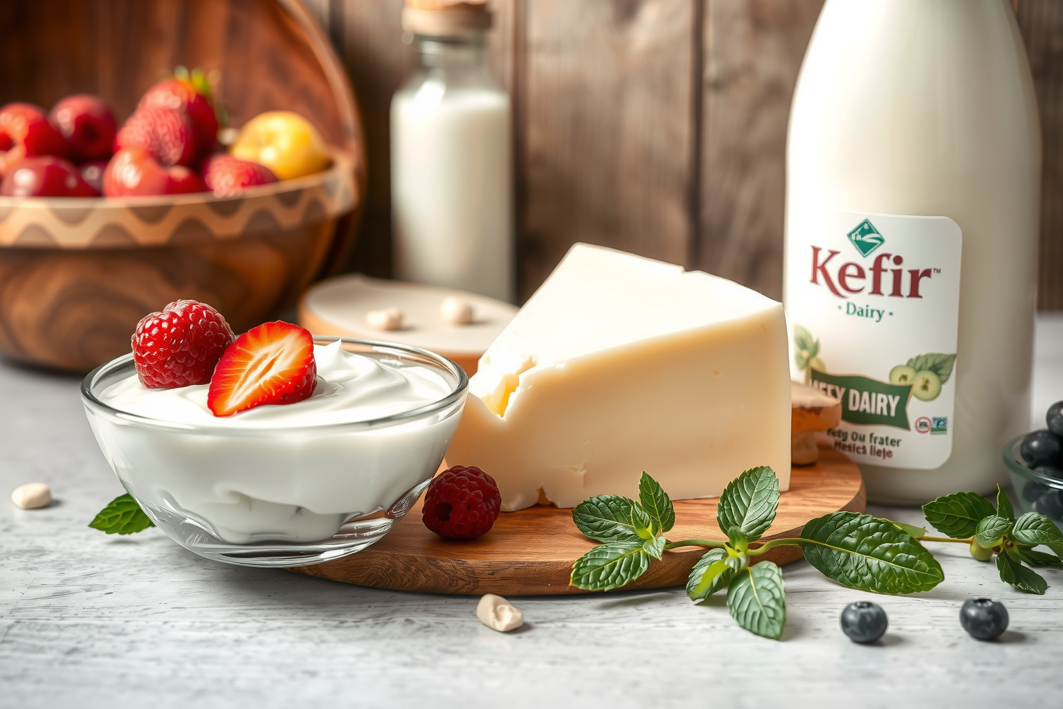A joghurt és kefir probiotikumai támogatják az emésztőrendszer egészségét.