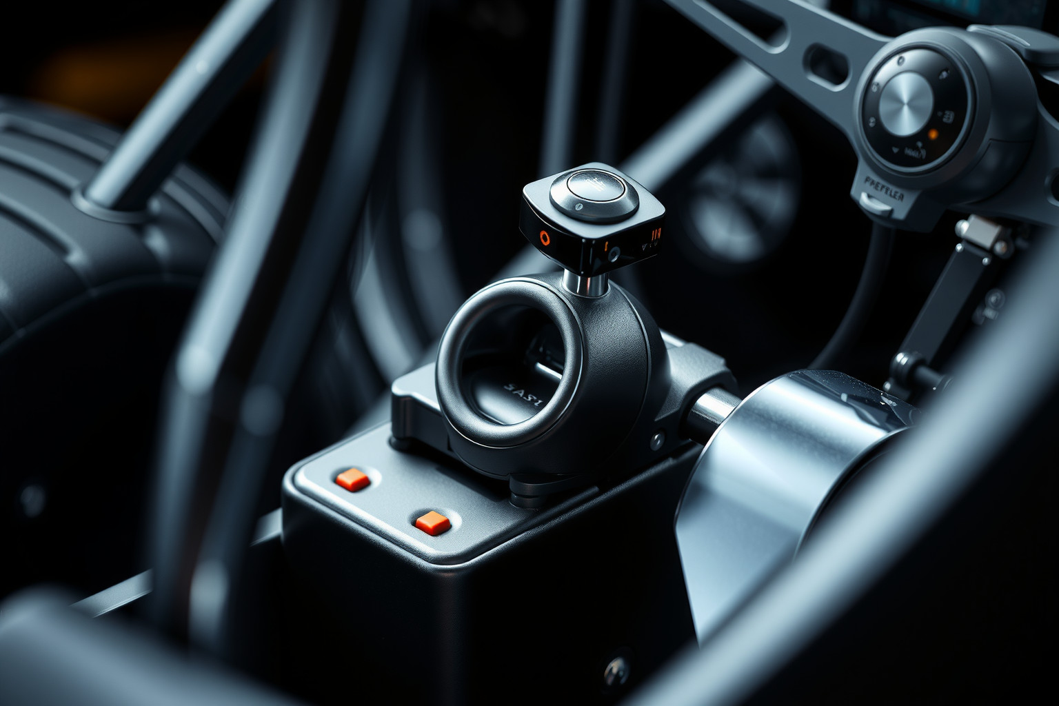 A váltókar és kormánykerék integrált kezelése javítja a vezető precizitását.
