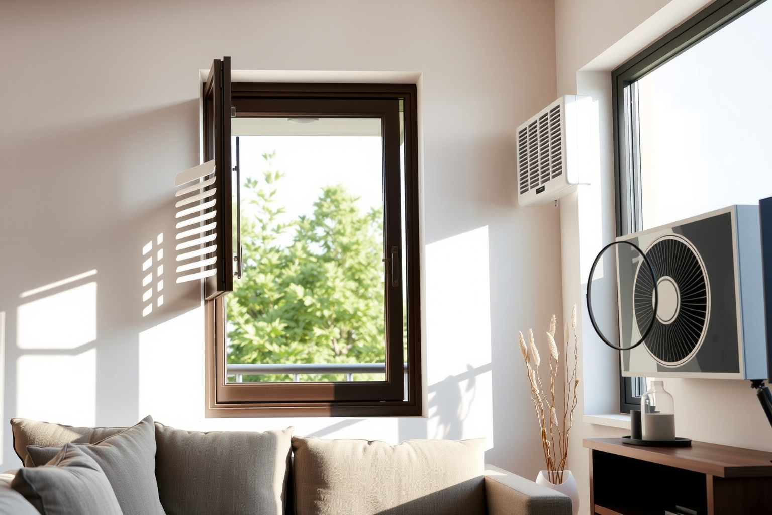 Az ablakszellőzők energiatakarékosabbak és zajmentesebbek hagyományos megoldásoknál.