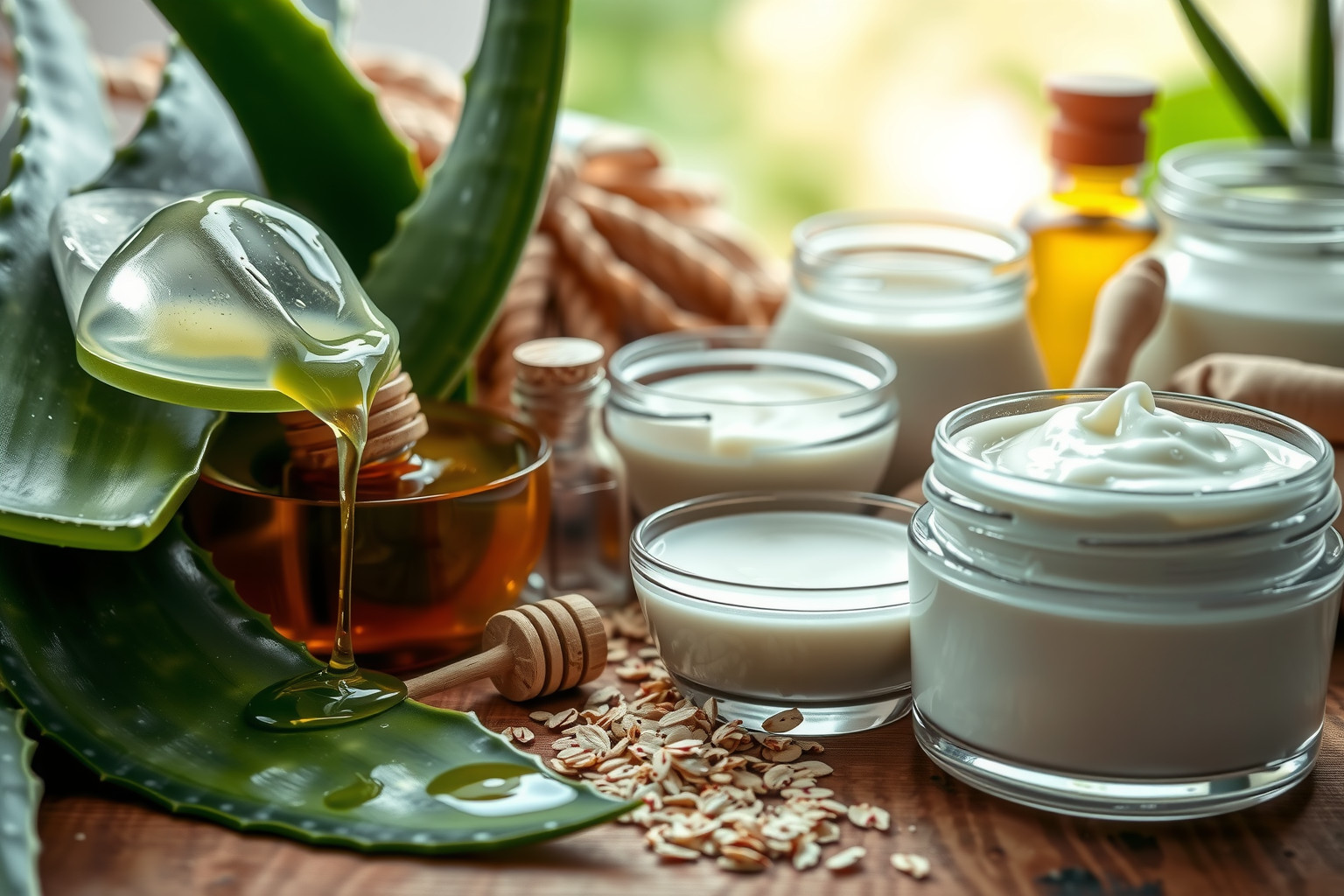 Az Aloe vera hidratál és gyógyítja a bőrt természetesen.