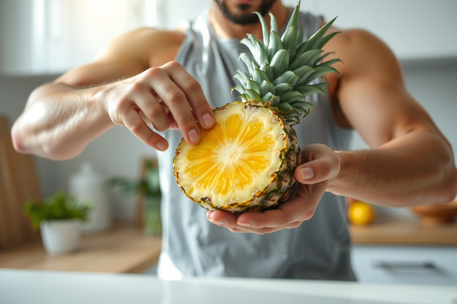 Az ananász C-vitaminja fokozza a férfiak immunvédekezését.